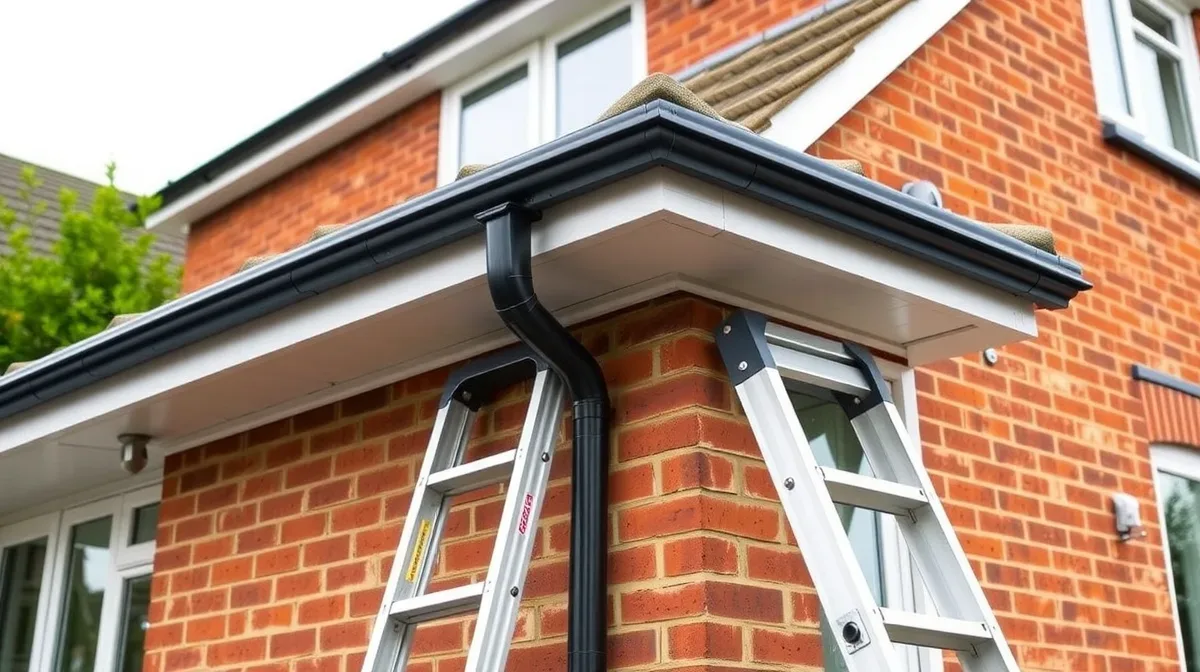 New white uPVC fascias, soffits and guttering
